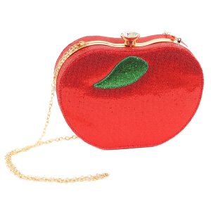 Rhinestone Apple Costume Purse