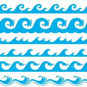 Seamless ocean wave set
