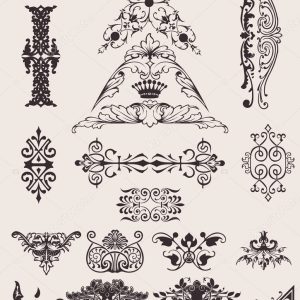 Set Of Different Style Design Elements