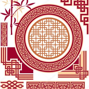 Set of Oriental - Chinese - Design Elements