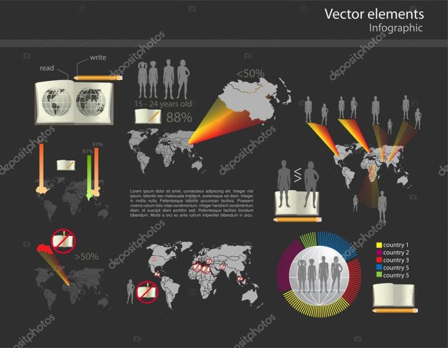 Set of infographic vector elements