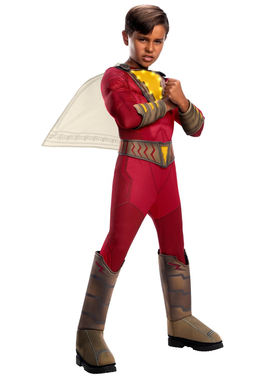 Shazam! Deluxe Kid's Light-Up Costume