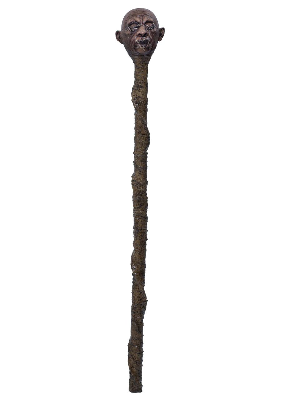 Shrunken Head Voodoo Staff