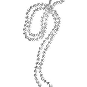 Silver Flapper Costume Beaded Necklace
