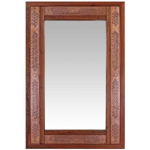 Small Barrotes Copper Mirror - Wine