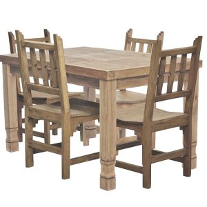 Small Julio Dining Table w/ Four New Mexico Chairs