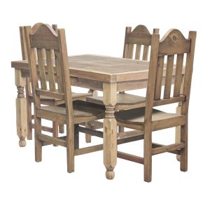 Small Lyon Dining Table w/ Four Santana Chairs