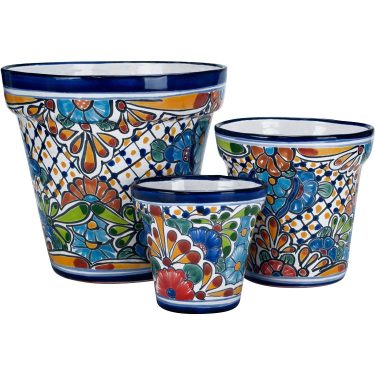 Small Talavera Planter Set