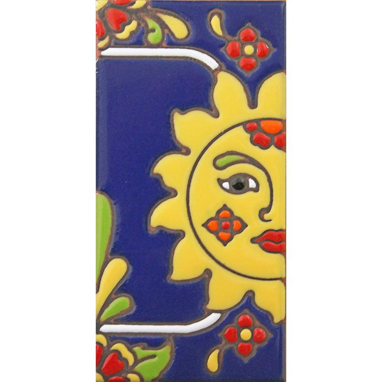 Southwest Border Tile:Yellow Sun - Right Side