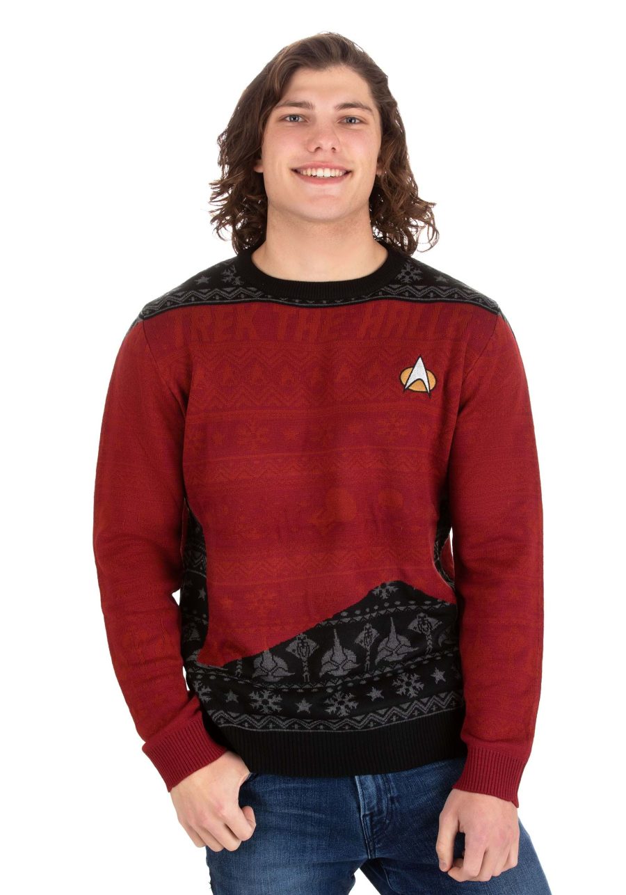 Star Trek Trek the Halls Christmas Sweater for Adults