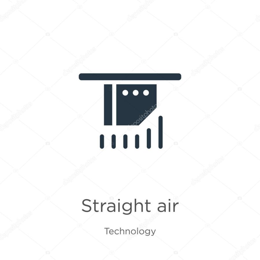 Straight air icon vector. Trendy flat straight air icon from technology collection isolated on white background. Vector illustration can be used for web and mobile graphic design, logo, eps10