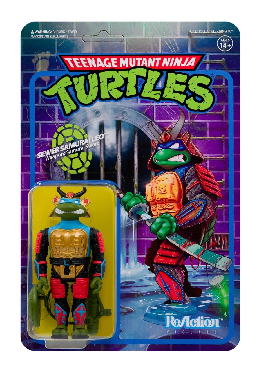 TMNT ReAction Wave 3 Samurai Leonardo Action Figure