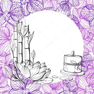 Template card with elements spa