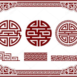 Vector Set of Oriental Chinese Design Elements