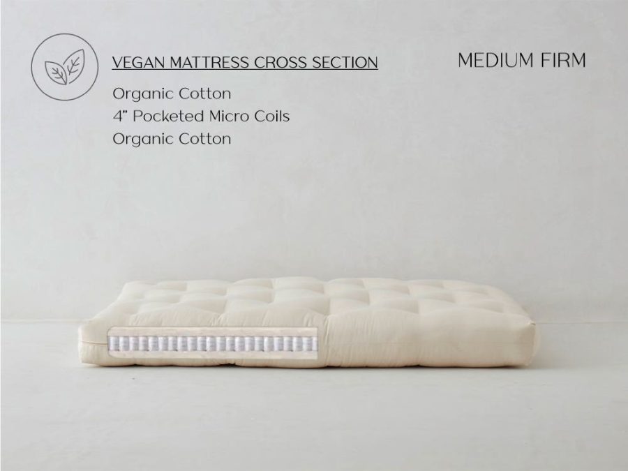 Vegan Tranquility2 Micro Coil Futon Bed Mattress 8 Inch Firm by The Futon Shop-Cal King