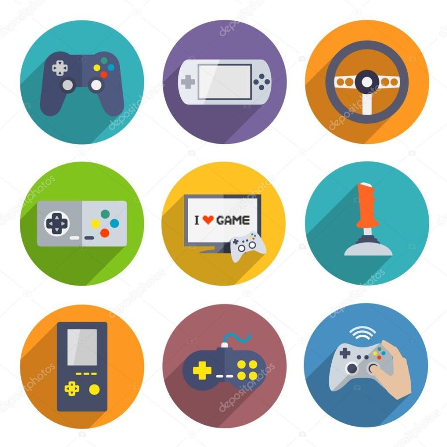 Video Games Controller Icons Set