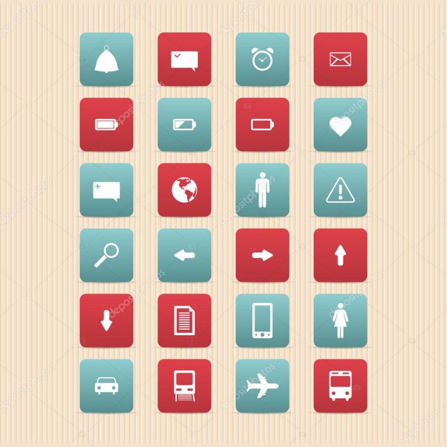 Web icons set. Internet icons collection.