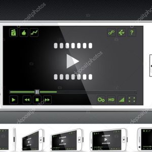White Smart Phone Video Player