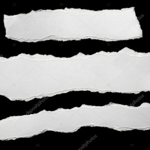 White paper ripped message background