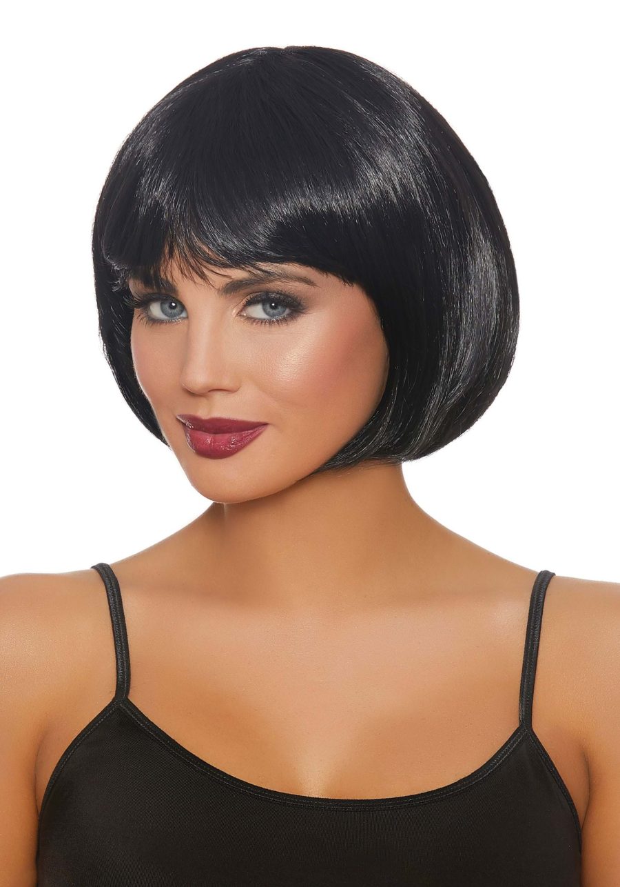 Women's Short Black Bob Wig