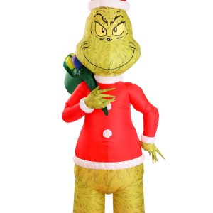 8 Foot Inflatable Grinch Santa Decoration