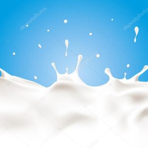 A splash of milk. Vector illustration