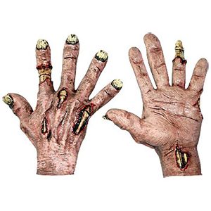 Adult Rotten Zombie Latex Hands