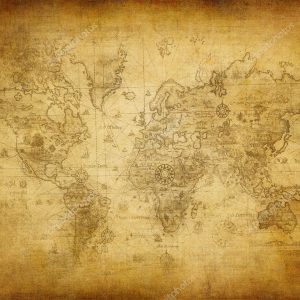Ancient map of the world