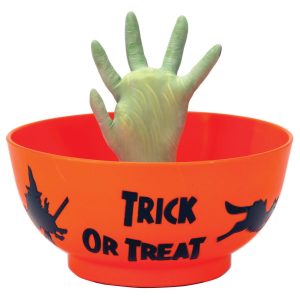 Animated Monster Hand in Bowl Halloween Decoration