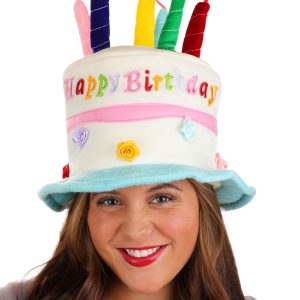 Birthday Cake Plush Hat for Adults