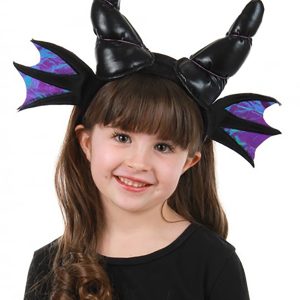 Black Dragon Horns Plush Headband