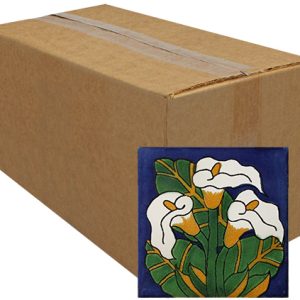 Calla Lilies Talavera Tile - Pack of 25