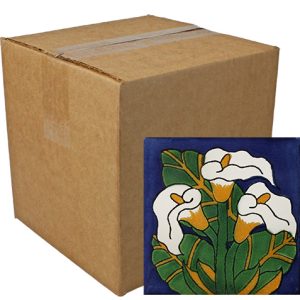 Calla Lilies Talavera Tile - Pack of 9