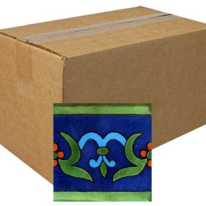 Cenefa Oh #3 Hand-Painted Talavera Tiles (Box of 90)