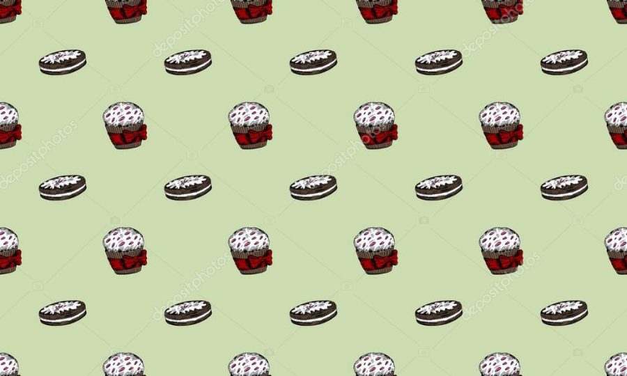 Colored background with different accessories