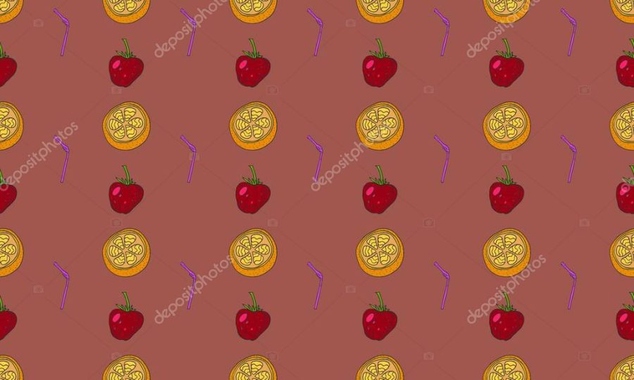 Colored background with different accessories