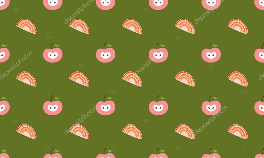 Colored background with different accessories
