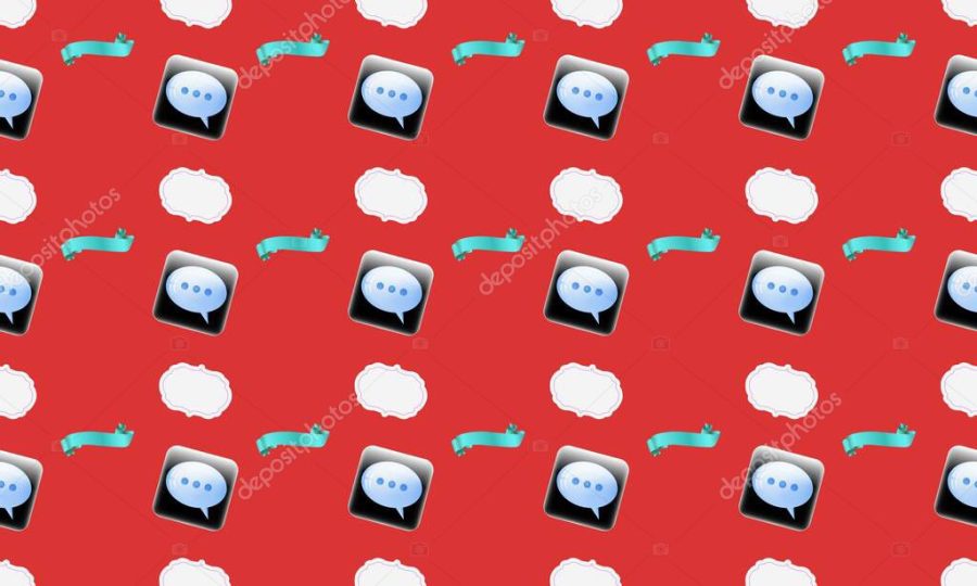 Colored background with different accessories