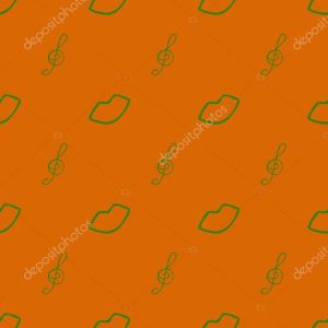 Colored background with different accessories