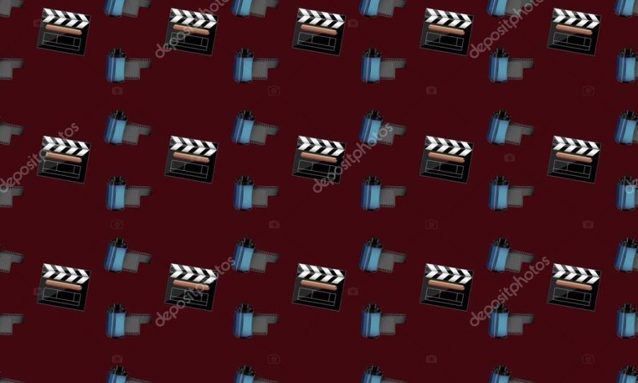 Colored background with different accessories