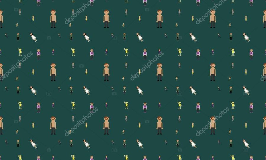 Colored background with different accessories
