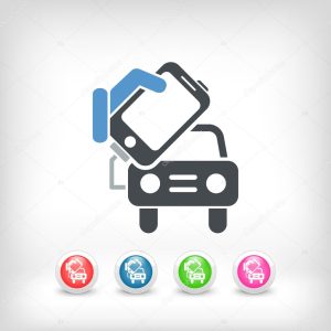 Connection of smartphone to car