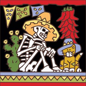 Day of the Dead Ceramic Tile