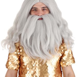 Disney King Triton Beard and Wig Accessory Costume Kit