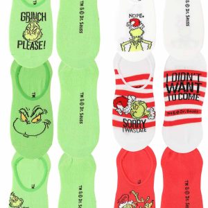 Dr. Seuss Grinch No-Show 6-Pack Socks