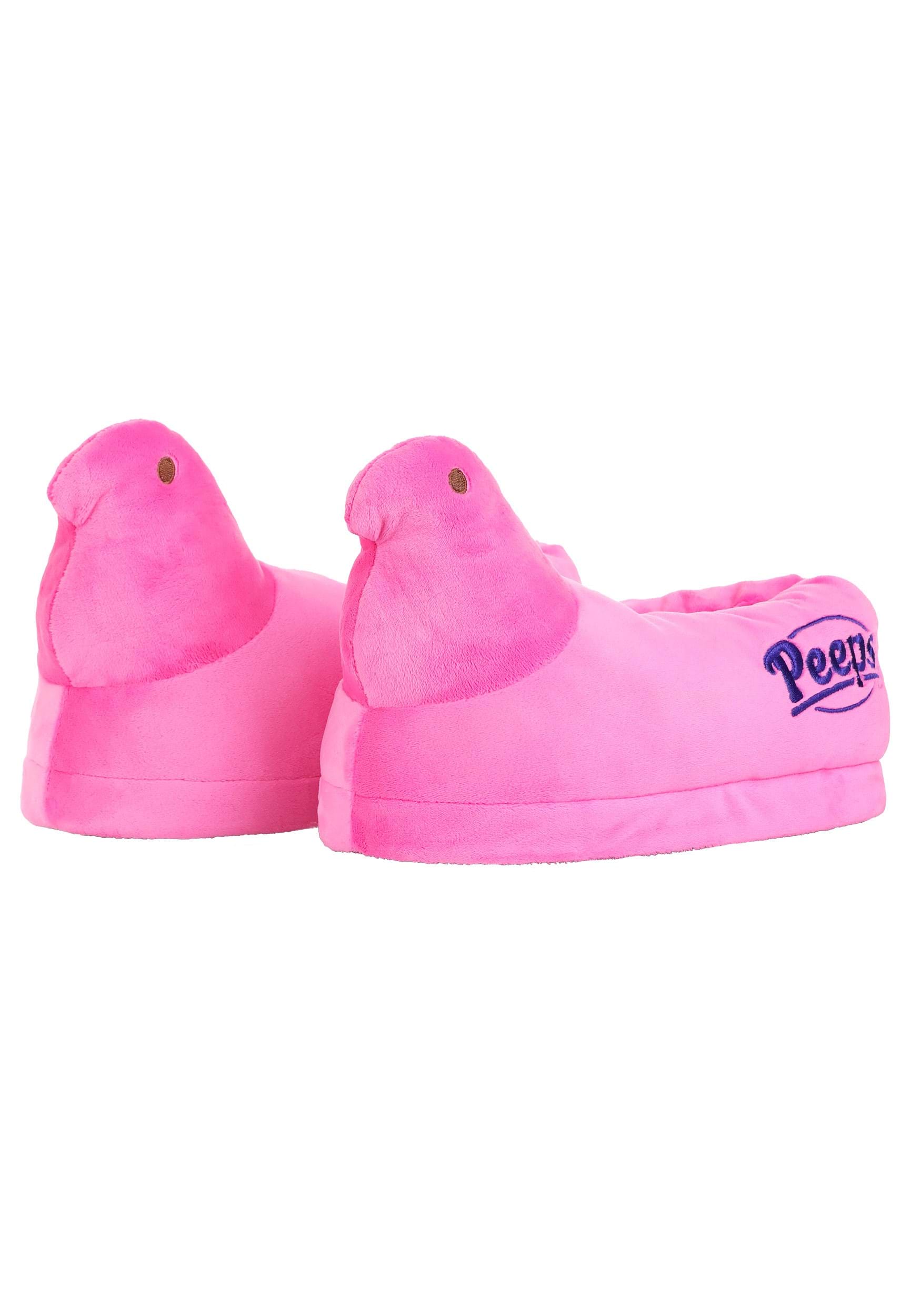 Easter Pink Peeps Adult Slippers