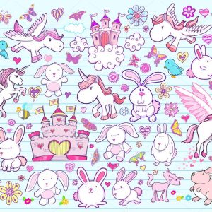 Easter Spring Vector Illustration Elements Set