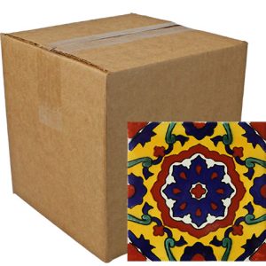 Estrella Polar Hand-Painted Talavera Tiles (Pack of 9)