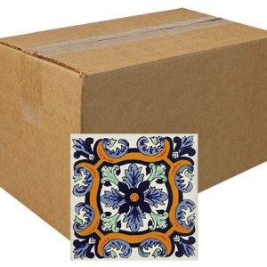 Fuente Real Hand-Painted Talavera Tiles (Box of 90)