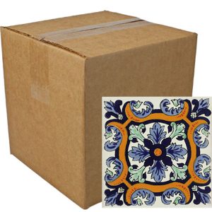 Fuente Real Hand-Painted Talavera Tiles (Pack of 9)